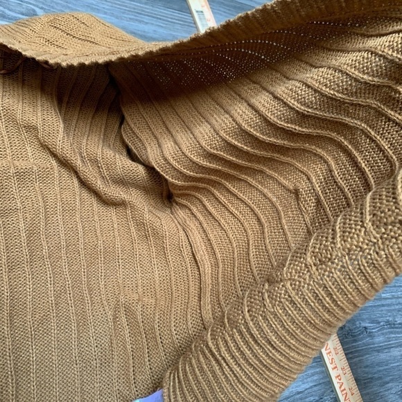 New with flaws open front layering piece cardigan gold sweater XL - Picture 5 of 14